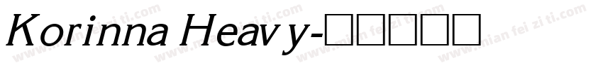 Korinna Heavy字体转换